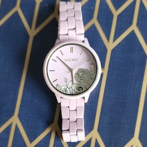 Nine West Lavender Floral Women's Watch